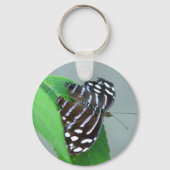 Blue Wave Butterfly Foto Sleutelhanger (Voorkant)