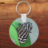 Blue Wave Butterfly Foto Sleutelhanger (Achterkant)