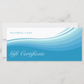 Blue Wave Cadeau Kaart Certificaat (Voorkant)