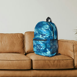 Blue Wave Camouflage Monogram Rugzak