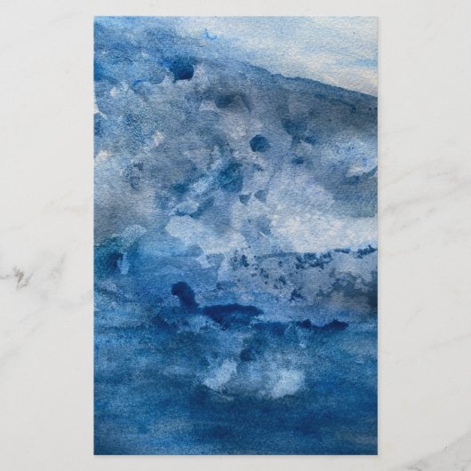 Blue Wave Card Briefpapier (Voorkant)