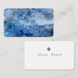 Blue Wave Card. Notitiekaartje