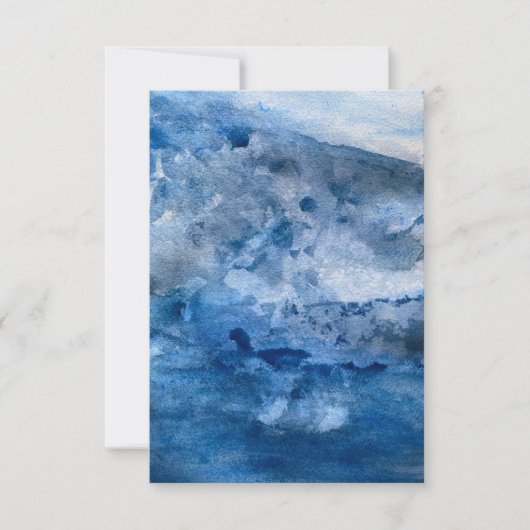 Blue Wave Card Notitiekaartje (Voorkant)