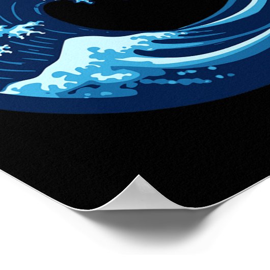 Blue Wave Democraten Kamala Harris Verkiezingsdag Poster (Hoek)