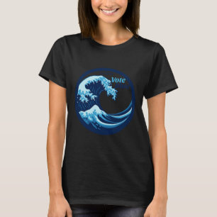 Blue Wave Democraten Kamala Harris Verkiezingsdag T-shirt