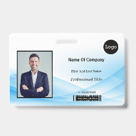 Blue Wave Design foto-ID Badge