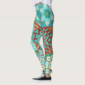 BLUE WAVE DESIGNER COLLAGE LEGGINGS (Links)