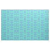 Blue Wave Diamond Geometric Print Pattern Fabric Stof (Fat Quarter)