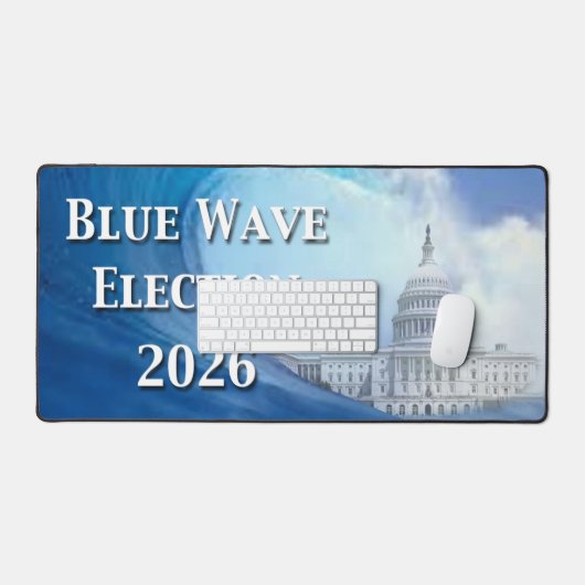 Blue Wave Election 2026 Bureaumat (Keyboard & Muis)