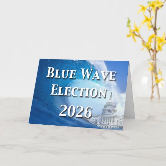 Blue Wave Election 2026 Kaart (Gele Bloem)