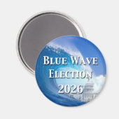 Blue Wave Election 2026 Magneet (Voorkant / Achterkant)
