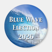 Blue Wave Election 2026 Magneet (Voorkant)