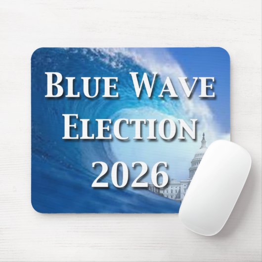 Blue Wave Election 2026 Muismat (Met muis)