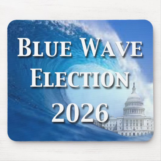 Blue Wave Election 2026 Muismat (Voorkant)
