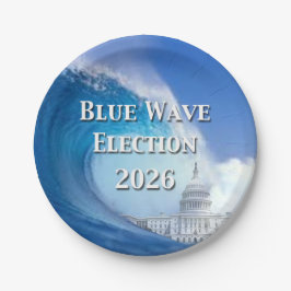 Blue Wave Election 2026 Papieren Bordje