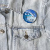 Blue Wave Election 2026 Ronde Button 5,7 Cm (In situ)
