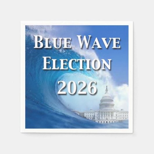 Blue Wave Election 2026 Servet (Voorkant)