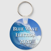 Blue Wave Election 2026 Sleutelhanger (Achterkant)