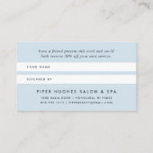 Blue Wave Geode Aanbevelingskaartje (Achterkant)