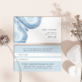 Blue Wave Geode Aanbevelingskaartje