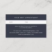 Blue Wave Geode | Benoemingskaart Afsprakenkaartje (Achterkant)