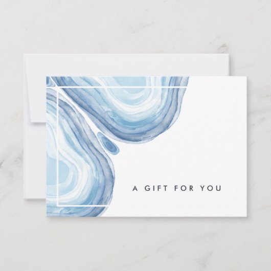 Blue Wave Geode | Cadeaubon (Voorkant)