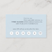 Blue Wave Geode | Loyaliteit Klantenkaartje (Achterkant)