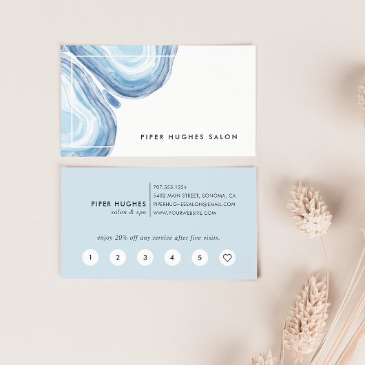 Blue Wave Geode | Loyaliteit Klantenkaartje