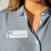 Blue Wave Geode Naambadge