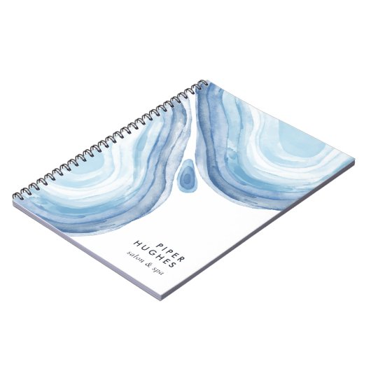 Blue Wave Geode Notitieboek (Linkerzijde)