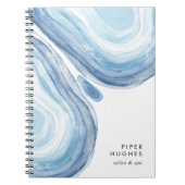 Blue Wave Geode Notitieboek (Voorkant)