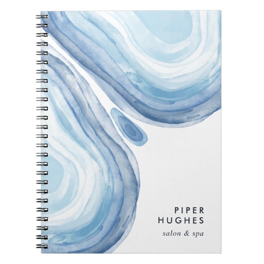 Blue Wave Geode Notitieboek (Voorkant)