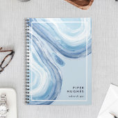 Blue Wave Geode Notitieboek