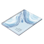 Blue Wave Geode Notitieboek (Linkerzijde)