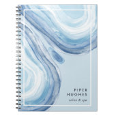 Blue Wave Geode Notitieboek (Voorkant)