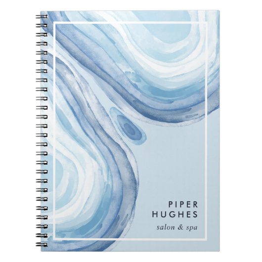 Blue Wave Geode Notitieboek (Voorkant)