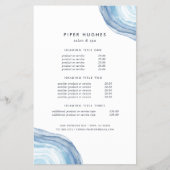 Blue Wave Geode | Prijzen en diensten Flyer (Voorkant)