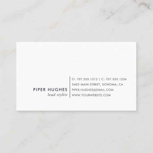 Blue Wave Geode Visitekaartje (Achterkant)