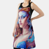 Blue Wave Goddess Ocean World Fantasy Art Schort (Insitu)