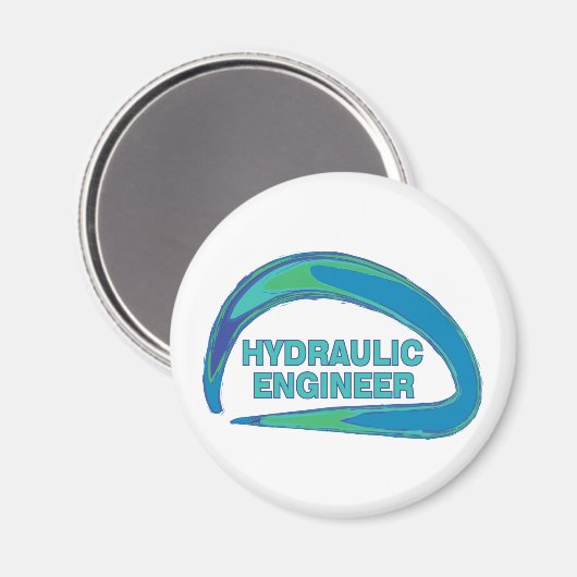 Blue Wave Hydraulische Engineer Mok Magneet (Voorkant / Achterkant)