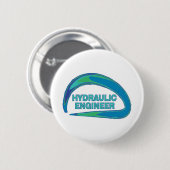 Blue Wave Hydraulische Engineer Mok Ronde Button 5,7 Cm (Voorkant /achterkant)