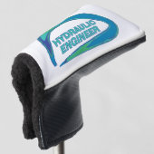 Blue Wave hydraulische ingenieur Golfheadcover (3/4 voorkant)