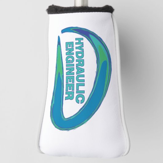 Blue Wave hydraulische ingenieur Golfheadcover (Draai 90)