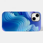 Blue Wave iPhone / iPad hoesje (Achterkant (horizontaal))