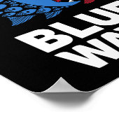 Blue Wave Kamala Funny Big Fish Eat Little Fish Tr Poster (Hoek)