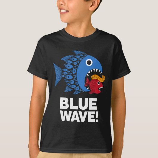 Blue Wave Kamala Funny Big Fish Eat Little Fish Tr T-shirt (Voorkant)