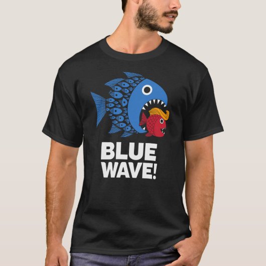 Blue Wave Kamala Funny Big Fish Eat Little Fish Tr T-shirt (Voorkant)