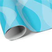 Blue Wave MCM Mid Century Abstract Modern Cadeaupapier (Rol Hoek)