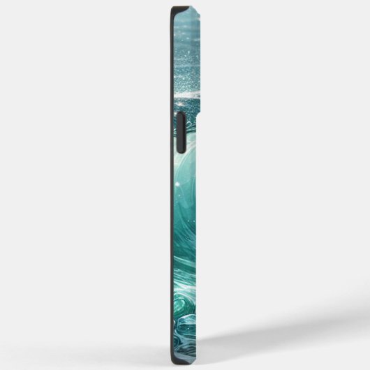 Blue Wave met Sparkles Case-Mate iPhone Case (Achterkant / Rechts)