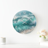 Blue Wave met Sparkles Grote Klok (Huis)